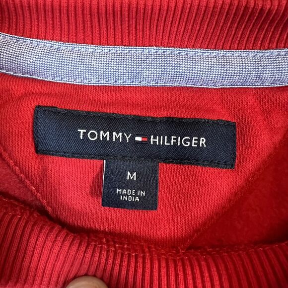 Tommy Hilfiger Sweater Mens Medium Crewneck Pullover‎ Stripe Classic 78J4215 - Picture 3 of 14